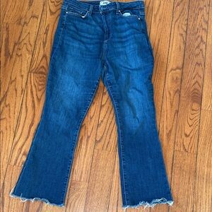 PAIGE Claudine High Waist Jeans in Stayin Alive. Size 32